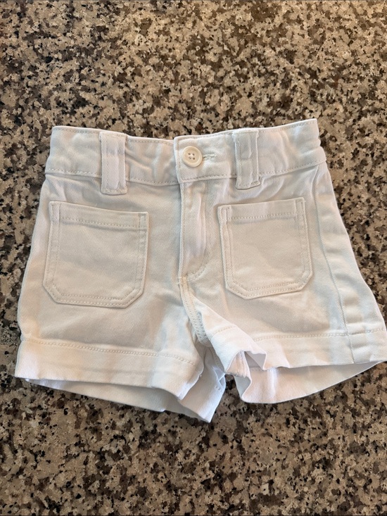 H&M Other - H&M White Girls Denim Shorts with Front Pockets 5T